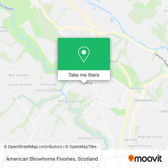 American Showhome Finishes map