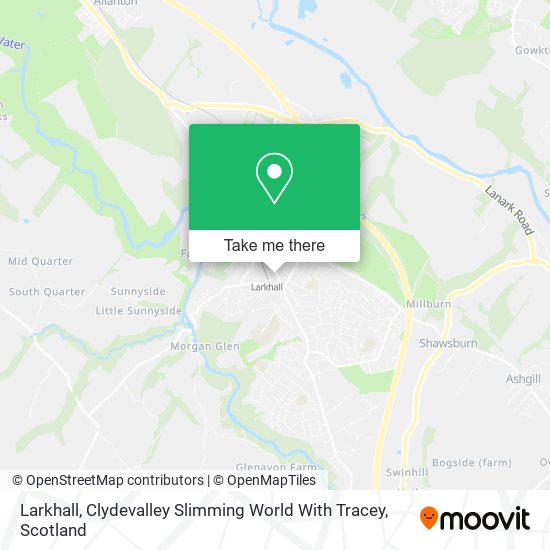 Larkhall, Clydevalley Slimming World With Tracey map