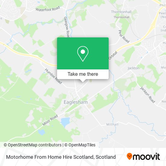 Motorhome From Home Hire Scotland map