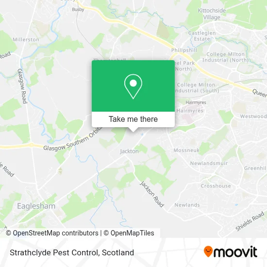 Strathclyde Pest Control map