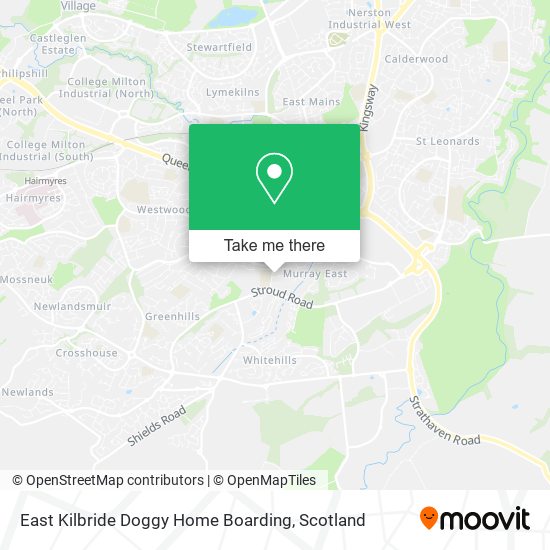East Kilbride Doggy Home Boarding map