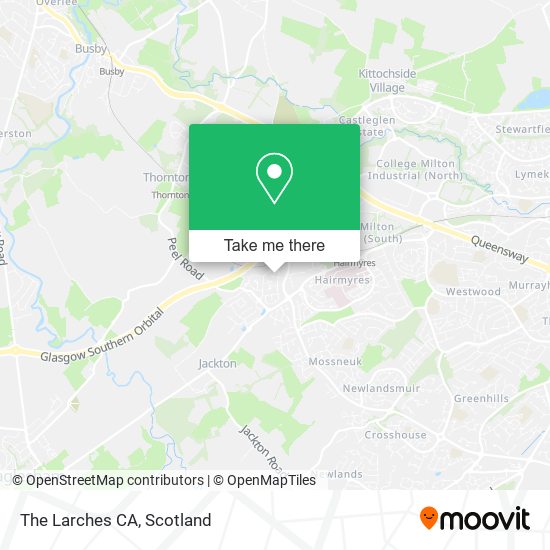 The Larches CA map