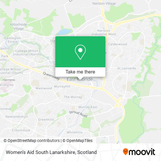 Women's Aid South Lanarkshire map