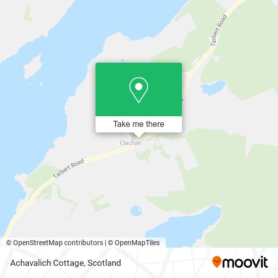 Achavalich Cottage map
