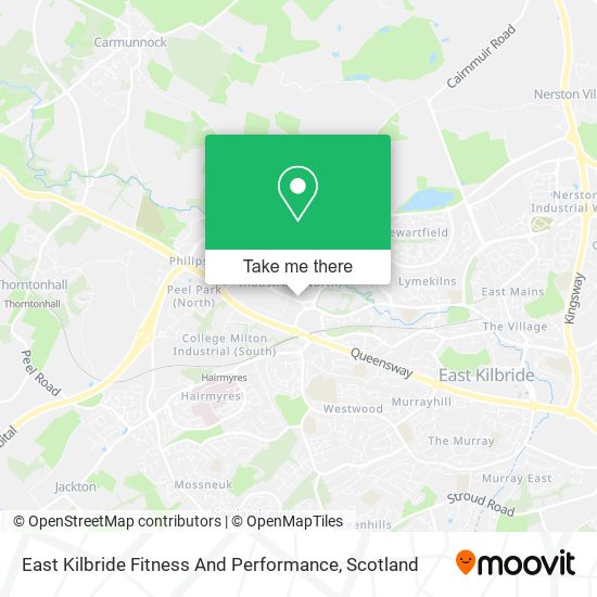 East Kilbride Fitness And Performance map