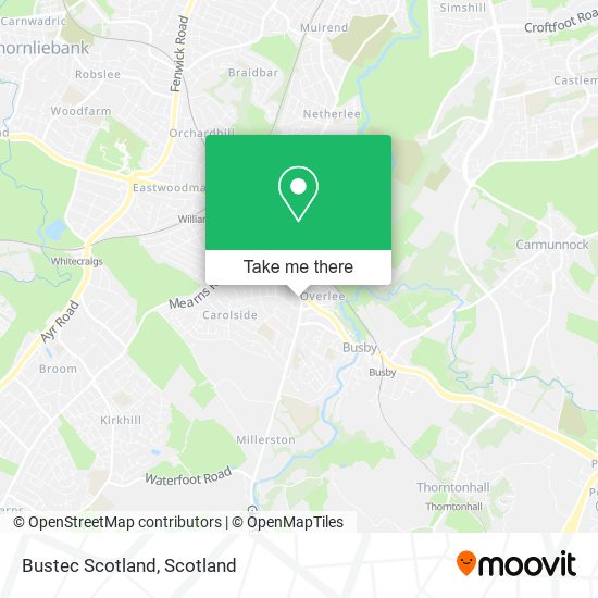 Bustec Scotland map