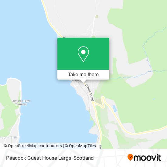 Peacock Guest House Largs map