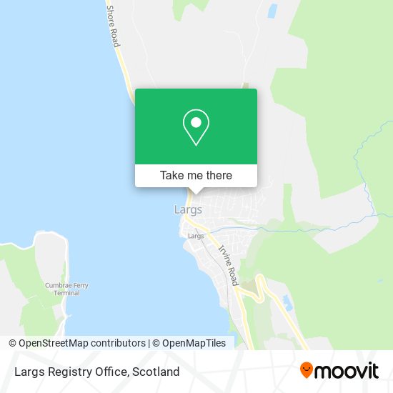 Largs Registry Office map