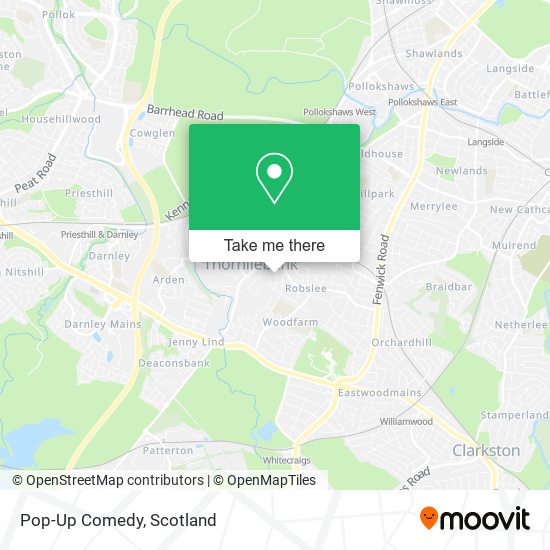 Pop-Up Comedy map