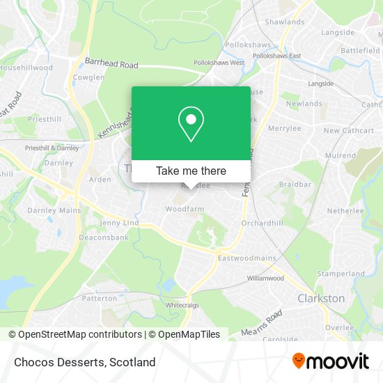 Chocos Desserts map