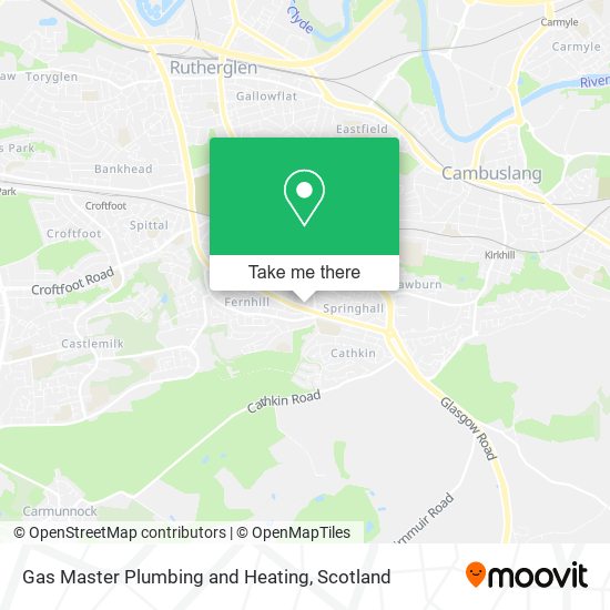 Gas Master Plumbing and Heating map