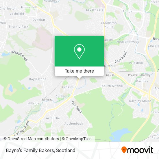 Bayne's Family Bakers map