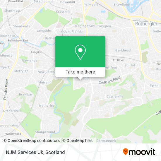 NJM Services Uk map