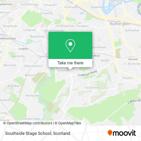 Southside Stage School map