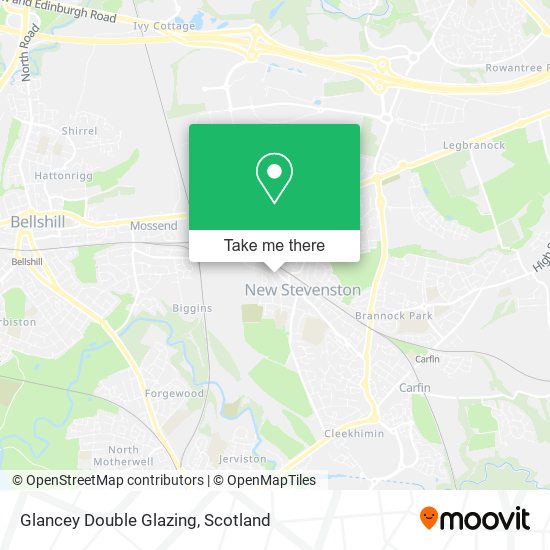 Glancey Double Glazing map