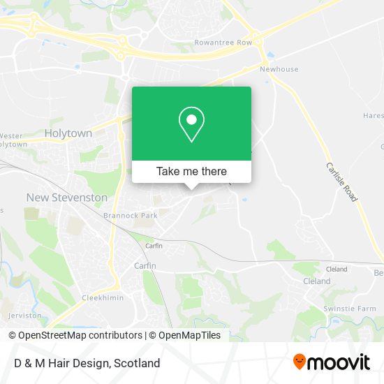 D & M Hair Design map
