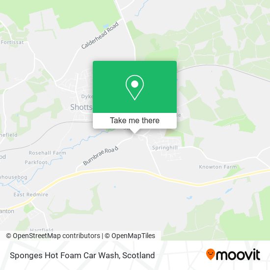 Sponges Hot Foam Car Wash map