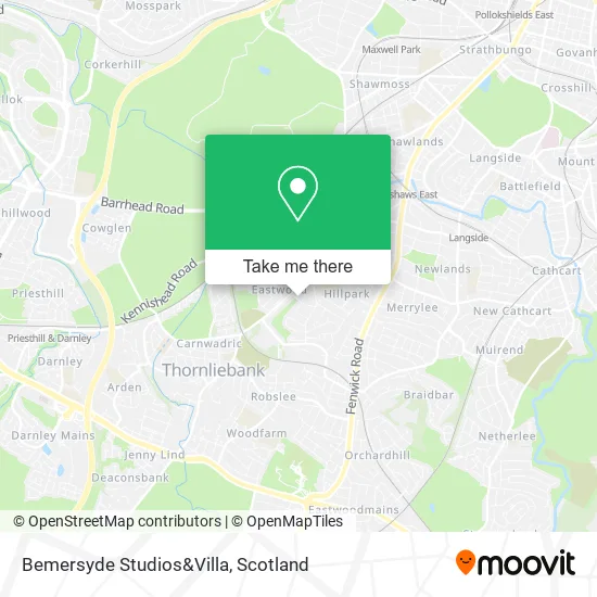 Bemersyde Studios&Villa map