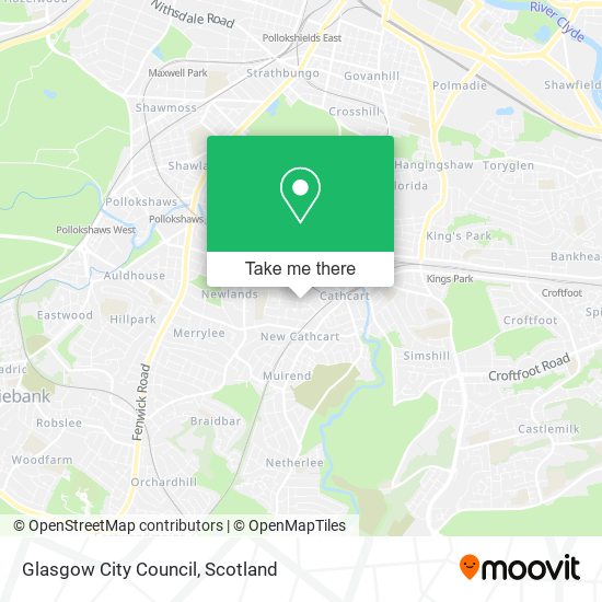 Glasgow City Council map