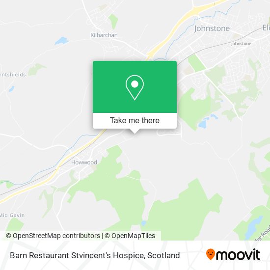Barn Restaurant Stvincent's Hospice map