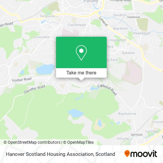 Hanover Scotland Housing Association map
