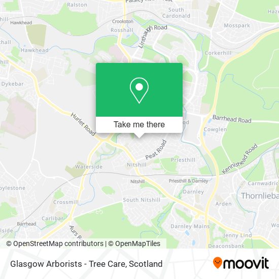 Glasgow Arborists - Tree Care map