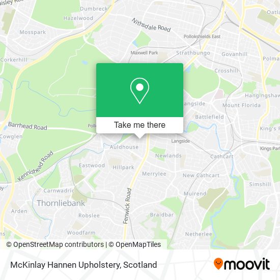 McKinlay Hannen Upholstery map
