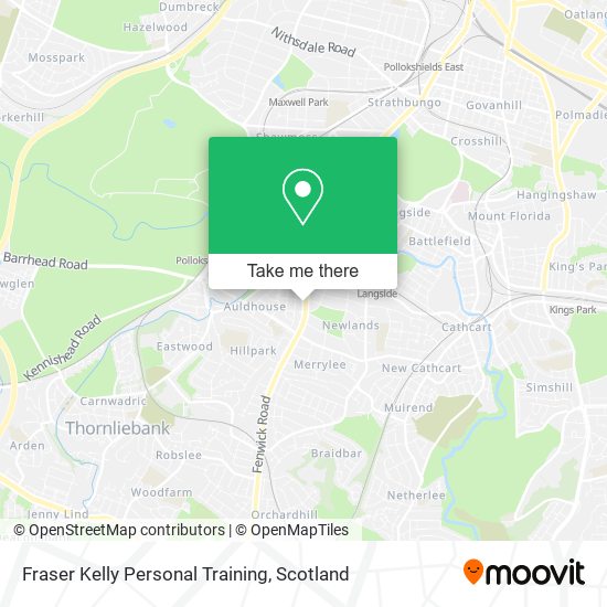 Fraser Kelly Personal Training map