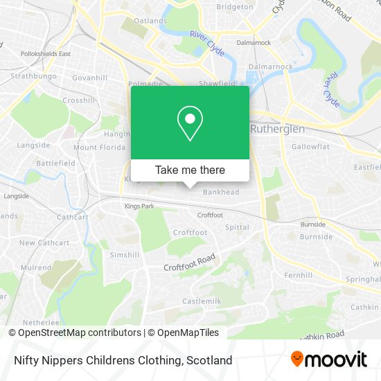 Nifty Nippers Childrens Clothing map
