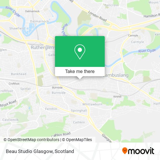 Beau Studio Glasgow map