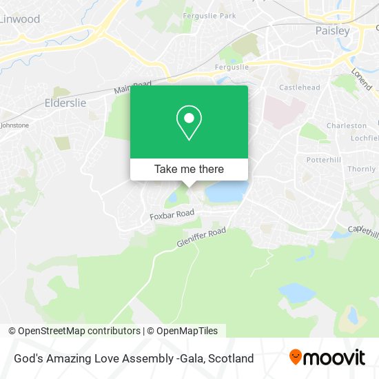 God's Amazing Love Assembly -Gala map