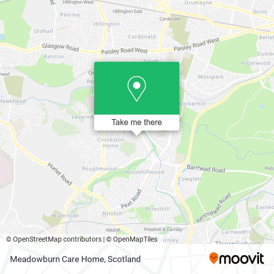 Meadowburn Care Home map