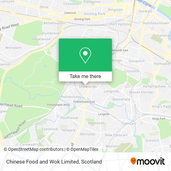 Chinese Food and Wok Limited map