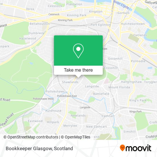 Bookkeeper Glasgow map