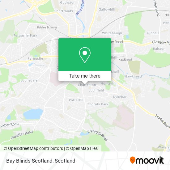 Bay Blinds Scotland map