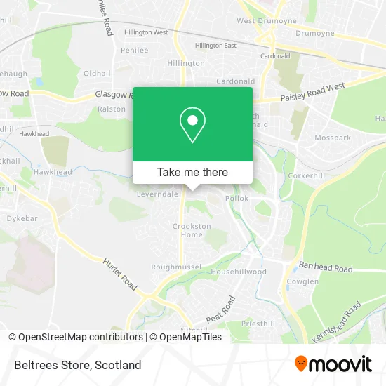 Beltrees Store map