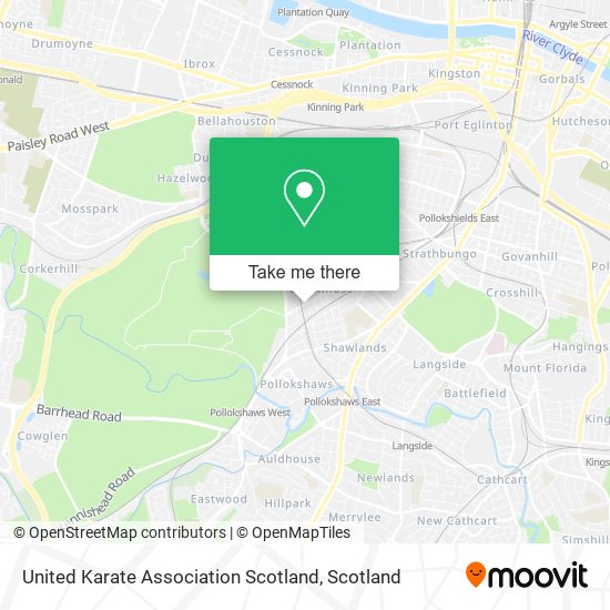 United Karate Association Scotland map