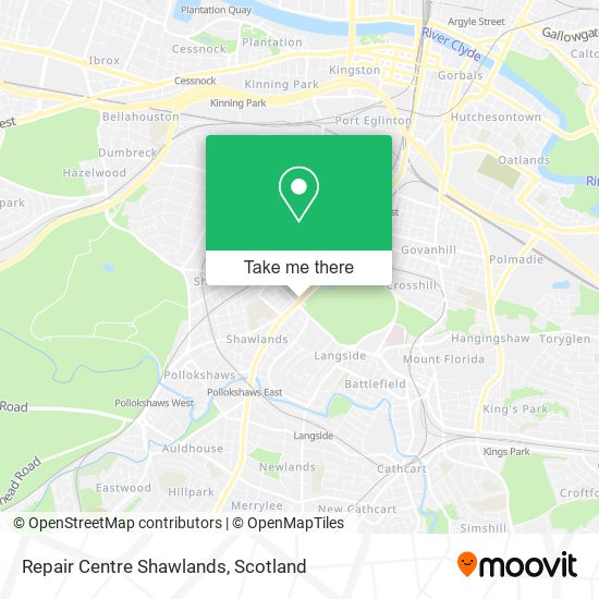 Repair Centre Shawlands map