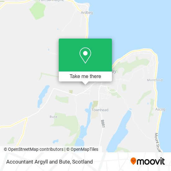 Accountant Argyll and Bute map