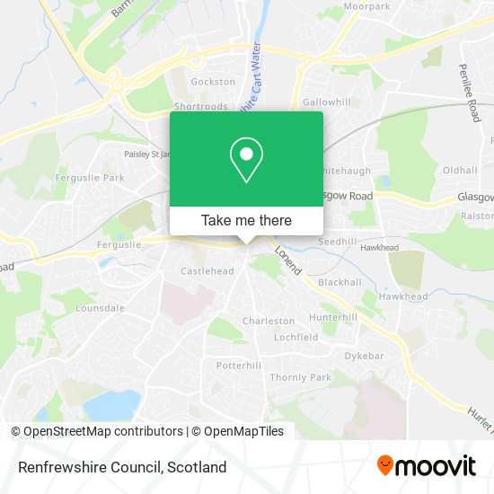 Renfrewshire Council map
