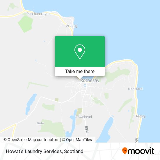 Howat's Laundry Services map