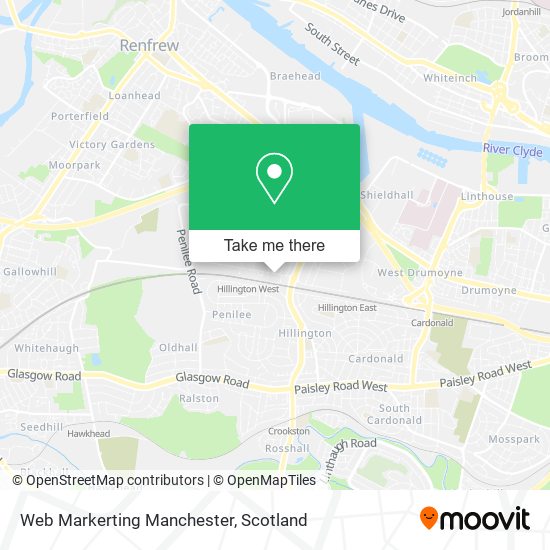 Web Markerting Manchester map