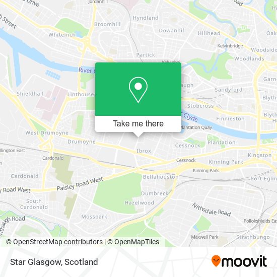 Star Glasgow map