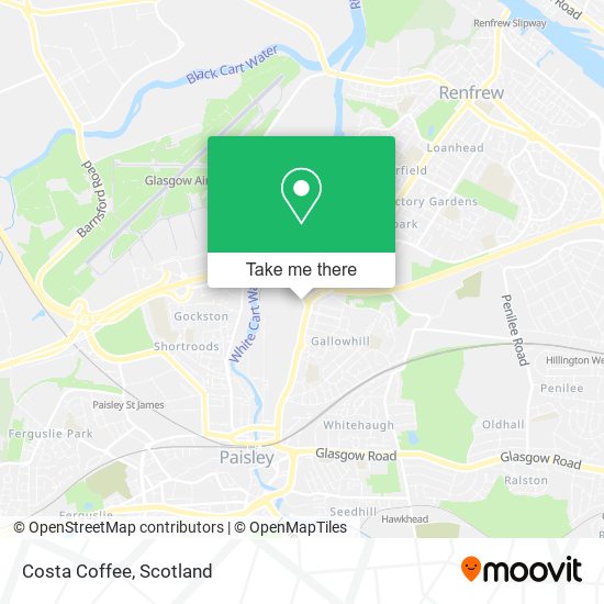 Costa Coffee map