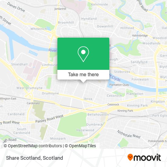 Share Scotland map