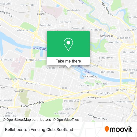 Bellahouston Fencing Club map