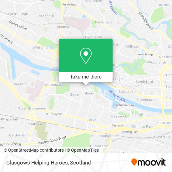 Glasgows Helping Heroes map