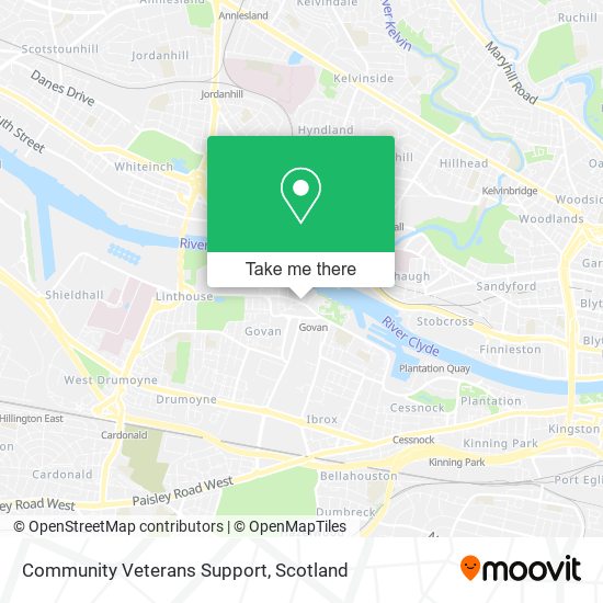 Community Veterans Support map