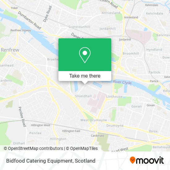 Bidfood Catering Equipment map