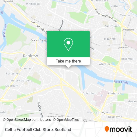 Celtic Football Club Store map